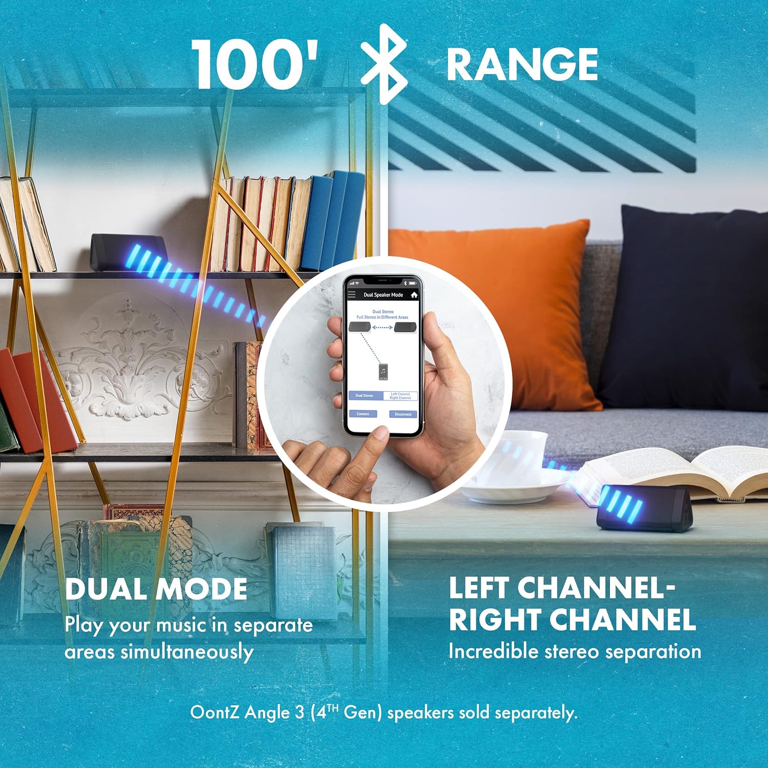 OontZ Angle 3 (4th Gen) — portable Bluetooth speaker (view 2)
