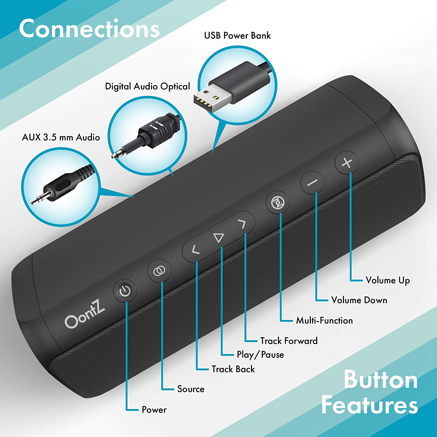 OontZ Soundbar — Bluetooth TV sound bar (view 3)